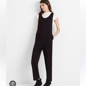 Club Monaco, black backless, lightweight jumpsuit, size medium